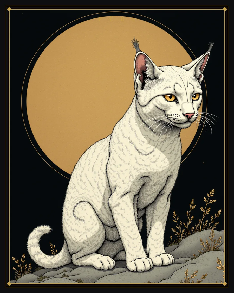 Febe read as a feral beast: a lean, watchful scout